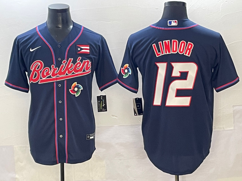 Men Houston Astros #12 Lindor blue MLB Nike 2025 jersey style 2